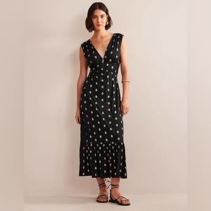 Boden Smocked Jersey Maxi Dress - new condition worn only once.